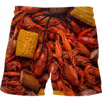 Funny Fatty Beef Hot Dog Men's 3D Print Short Pants Street Hip Hop Beach Shorts Skateboard Swimming Shorts Women Short Trunks