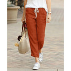 Autumn Cotton Women's Pants Y2K Black Drawstring Elastic Waist Casual Pants Female Loose Fashion Elegant Ladies Bottom - Matrix-studios.com