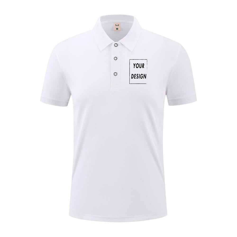 2025 Summer Causal Polo Shirt Custom Logo Printed Text Picture Brand Embroidery Personal Design Breathable Men And WomenTops - Matrix-studios.com