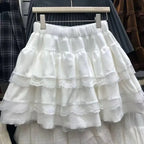 Japanese Y2k Cute Ruffled Plaid Skirt Punk Rock Subculture Cake Skirts Japanese Preppy Style Casual New 2026 Women Skirts - Matrix-studios.com