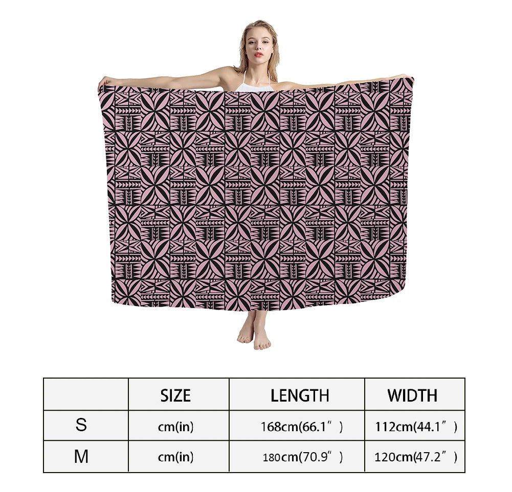 Summer Custom Sarong Rugby Team LOGO Polynesian Tribes Print Multi Wear Beach Sarong Swimsuit Wrap Lavalava Sarong Men Cover - Matrix Studios