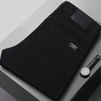 Men's New Stretch Straight Jeans Business Versatile Trendy Youth Casual Regular Long Pants for Spring Autumn Male Denim Trousers - Matrix Studios