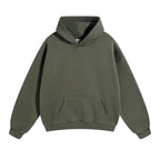 ZODF New Thick 350gsm Fleece Hooded Hoodies For Men Unisex Winter Oversized Loose Basic Solid Sweatshirts Pullovers Coats HY0631 - Matrix Studios