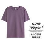 6.7oz 190gsm Combed Cotton Tees Tshirts Mens Solid Tops Woman Male Custom Team Uniform Class Clothes Summer Brand Customization - Matrix Studios