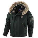New Fashion Men Hooded Fur Collar Winter Down Jackets Male Outwear Casual Fleece Parkas Warm Coats Good Quality Men Jackets 3XL - Matrix Studios