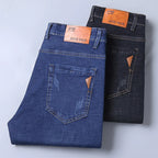 Men Fashion Straight Jeans Men 2024 New Stretch Slim Fit Pants Comfortable Soft Business Denim Trousers Male Brand Clothing - Matrix Studios