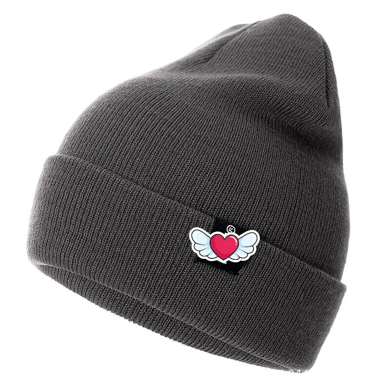 Autumn and Winter Versatile Solid Color  Hat For  Outdoor Warmth and Cold Hat Hip-Hop Fashion Embroidered Knitted Hat