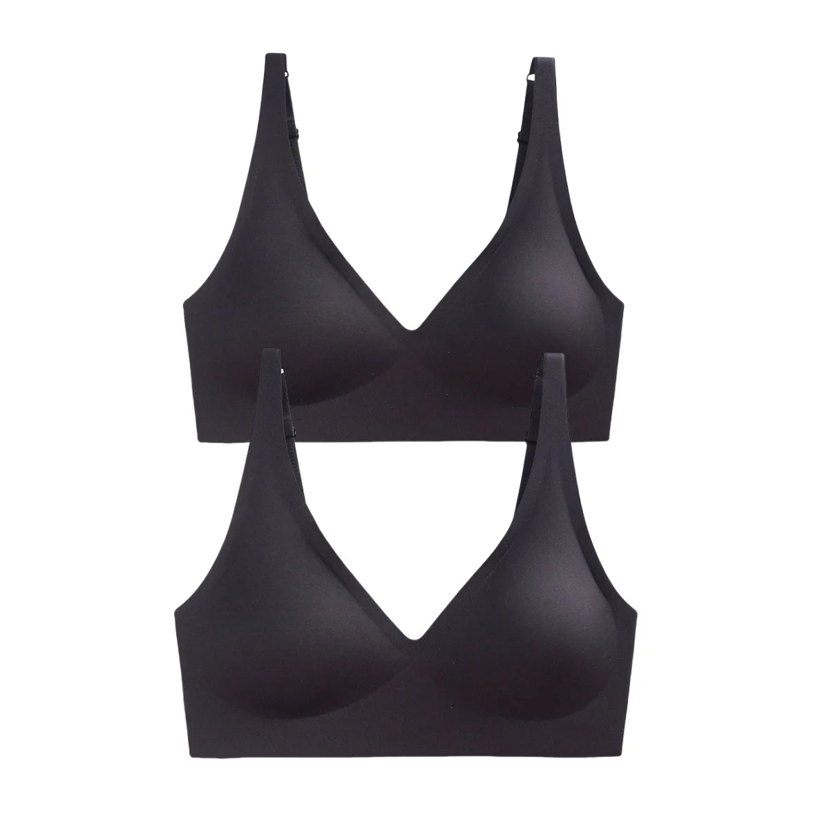 2Pcs/Set Seamless Bras For Women Wireless Underwear Push Up Bralette Soft Padded Deep V Sexy Lingerie Sleepwear Intimates S-3XL - Matrix Studios