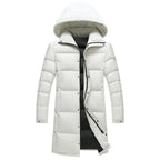 New Winter Duck Down Coats Men Hooded Long Puffer Jackets Unisex Casual Parkas Quality Couples Outdoor Windproof Warm Jackets 3X - Matrix Studios