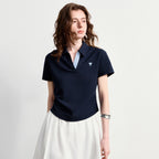 TOYOUTH Women Polo T-Shirt 2026 Summer New Regular Fit Short Length Waist Cinched Smart Casual Light Sporty Trendy Tops - Matrix-studios.com