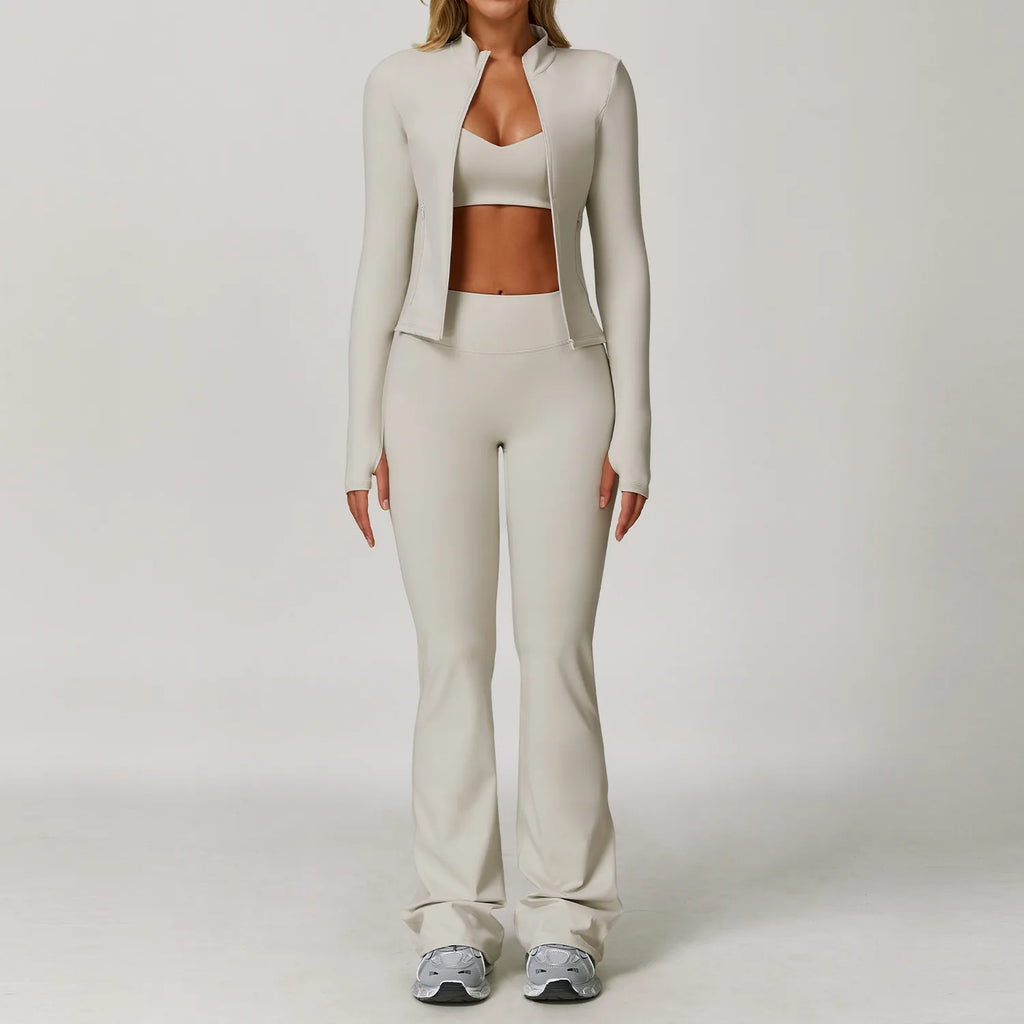 2/3PCS Yoga Suit Sports Set Gym Set Women Tracksuit Running Workout Clothes Long Sleeve Sports Bra Athletic Wear Yoga Clothing - Matrix-studios.com
