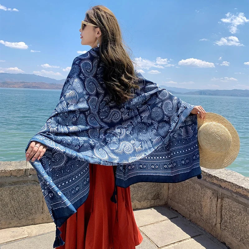 28 Styles 90x180cm Travel Beach Sunscreen Scarve Bikini Large Shawl Sarong Wrap Scarf Women Brazilian Swimsuit Bathing Cover-ups - Matrix Studios