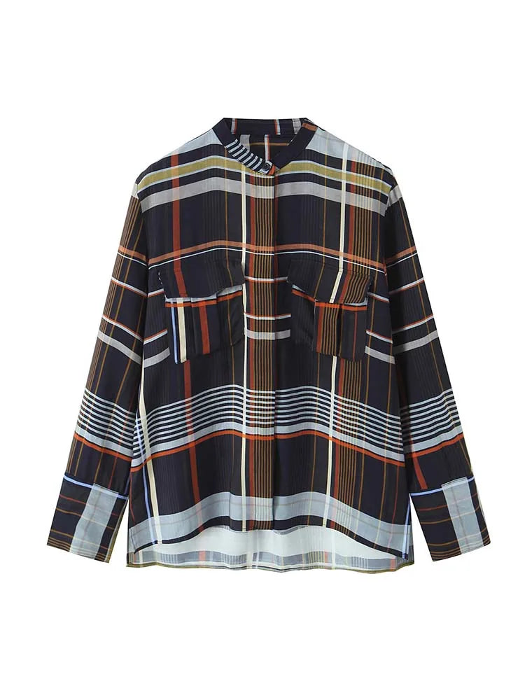 Street Fashion Plaid Shirt 2 Pieces Sets Women Long Sleeve Tops Wide Leg  Pants Set 2026 Summer Casual Woman Outfits - Matrix-studios.com