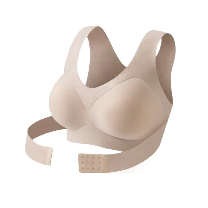 FallSweet Wireless Posture Correction Bra for Women Seamless Push Up Bralette with Cross Back Support for Daily Shaping Lingerie - Matrix Studios