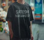 Washed Satoshi Nakamoto Vintage T Shirt Men Women Best Quality Tee Tops T-Shirt - Matrix-studios.com