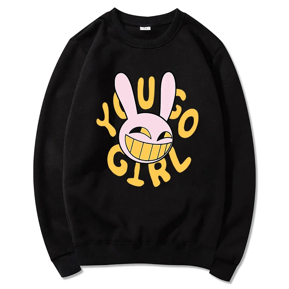 YOU GO GIRL Digital Circus Jax Hoodie Fashion Women Harajuku Funny Cute Rabbit Hoodie Unisex Cartoon Vintage Pullover Sweatshirt - Matrix Studios