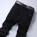 Men Classic Advanced Fashion Brand Pure Black Jeans Man Soft Breathe Stretch Slim Straight Denim Trousers Mens Pants Overalls - Matrix Studios