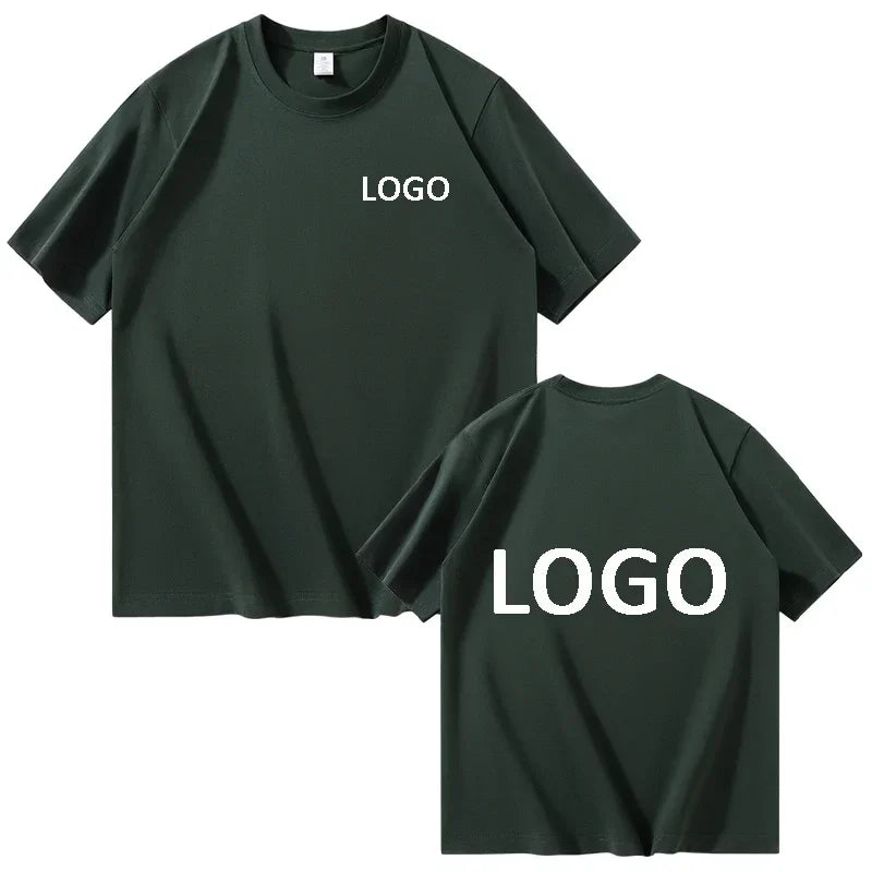 Customized Cotton Printed T-shirts Men Fashion Short Sleeve Tshirt Women Personality Casual Streetwear Tee Tops Camiseta