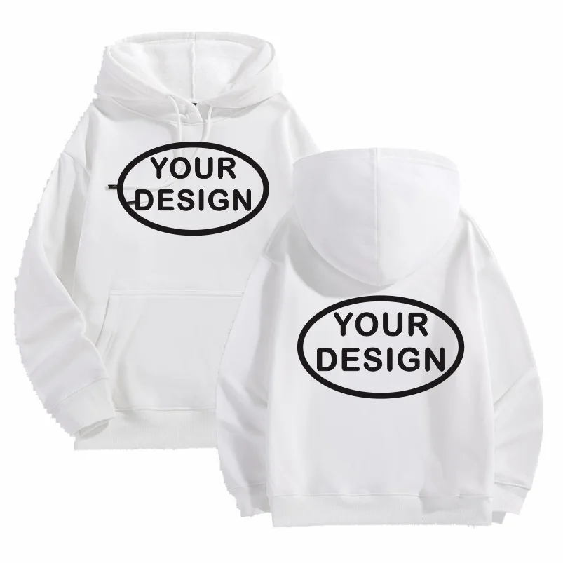 Customized Printed Men's And Women's Hoodies Loose Casual Fashion Long Sleeved Pullovers Embroidered LOGO Street Sports Shirts - Matrix Studios