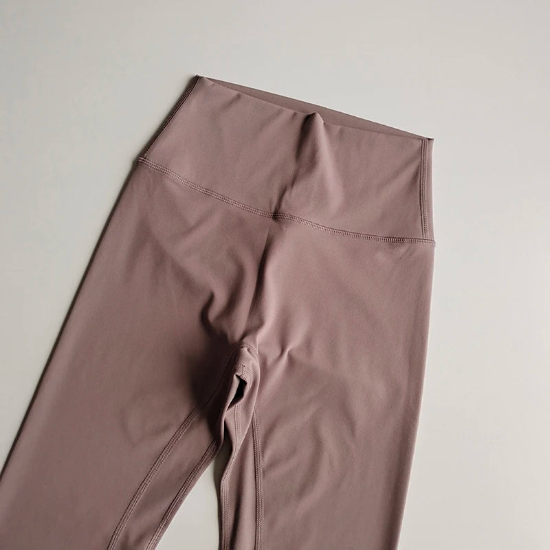 Fitness Pants Elastic Tight Fitting Seamless Naked Yoga High Waist Hip Lifting Quick Dry Running Sports Leggings Outdoor Wear - Matrix-studios.com