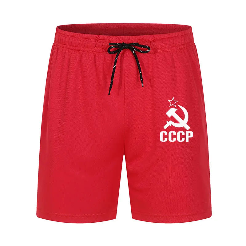 Summer CCCP Russia Men's Casual Fashion Basketball Shorts Brand Multicolor Hip Hop Men's Comfortable Casual Basketball Pants
