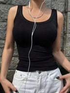 Summer Tight Tank Top Breathable And Comfy Sleeveless Ves For Women's Summer Outfits Camisole Tank Top Beauty Back Underwear - Matrix-studios.com
