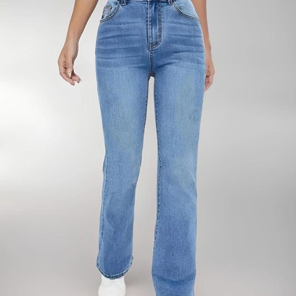 New women's hot jeans slimming European and American style casual versatile high waist washed Denim trousers for women - Matrix-studios.com