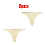 1-6pcs Seamless Panties Ice Silk Seamless Panties For Women Soft Thin Thongs Woman Satin Underwear Female Bikini String Panties - Matrix Studios