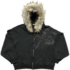 Autumn Winter Y2k Women Aesthetic Harajuku Faux Fur Collar Hoodies Clothes Graphic Hip Hop Punk Gothic Zip Up Hoodies 2026 New - Matrix-studios.com