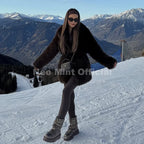 Neo Mint 2025 Winter Hot Brown Belted Faux Fur Coat Women Thick Warm Long Fox Fur Jacket Chic Brand Fashion Girls Furry Overcoat - Matrix Studios