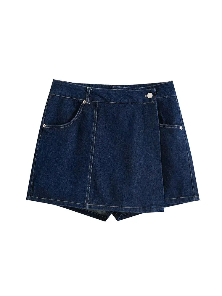 Nlzgmsj  Summer Women's Casual Sets Fashion Mini Skirt Shorts Sets Denim Short Shirt Top Sets For Women Street Women Outfit - Matrix-studios.com