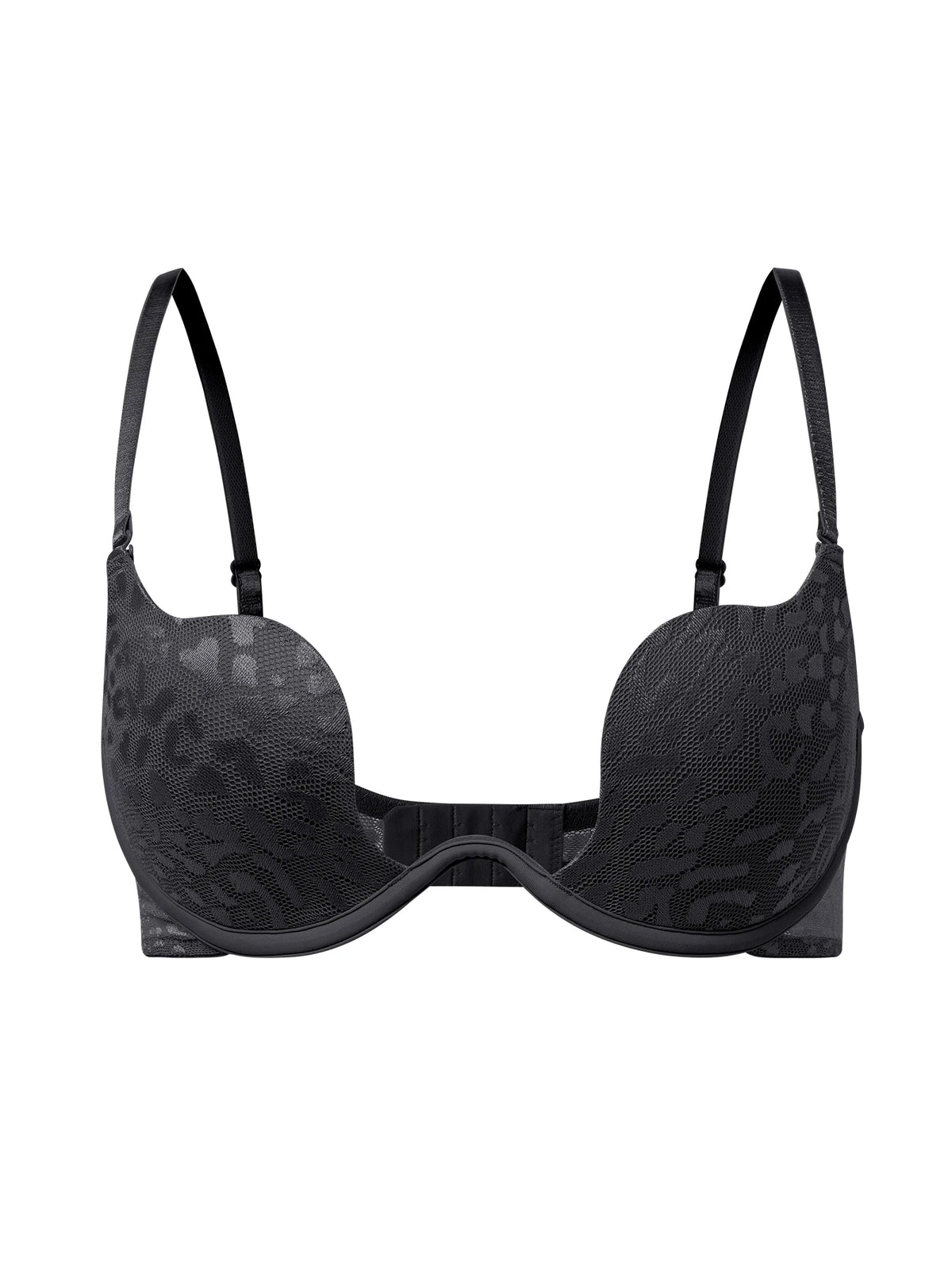 Solid Underwire Bra push up Lingerie comfort padded bra lift up thick cup lace bralette - Matrix Studios