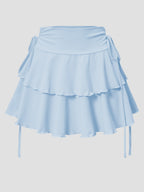 New Solid Color Skirt Women Summer Fashion Outdoor Versatile High Waist Slim Fit Elastic Waist Short Skirt Goods In Stock - Matrix-studios.com