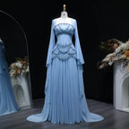 Sharon Said Elegant White and Yellow Chiffon Corset Celebrity Evening Dress with Jacket Flare Sleeves Luxury  SS286 SSCustomize - Matrix Studios