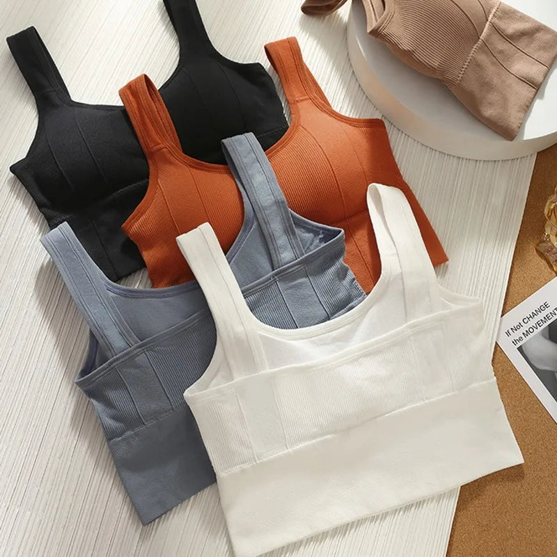 Breathable Sports Bra Anti-Sweat Fitness Top Women Seamless Yoga Bra Shockproof Crop Top Push Up Sport Bra Gym Workout Top - Matrix Studios