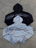 Y2k Street Style Large Area Embroidered Back Oversized Loose Hooded Sweatshirt Stretch Jogging Pants Casual Sports Pants Suit