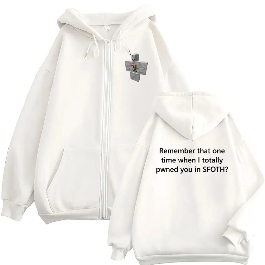Funny Blame John Meme Zipper Hoodie Shedletsky Forsaken Fashion Autumn/Winter Sweatshirt Men Women Casual Oversized Coats Hoody - Matrix Studios