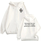 Funny Blame John Meme Zipper Hoodie Shedletsky Forsaken Fashion Autumn/Winter Sweatshirt Men Women Casual Oversized Coats Hoody - Matrix Studios