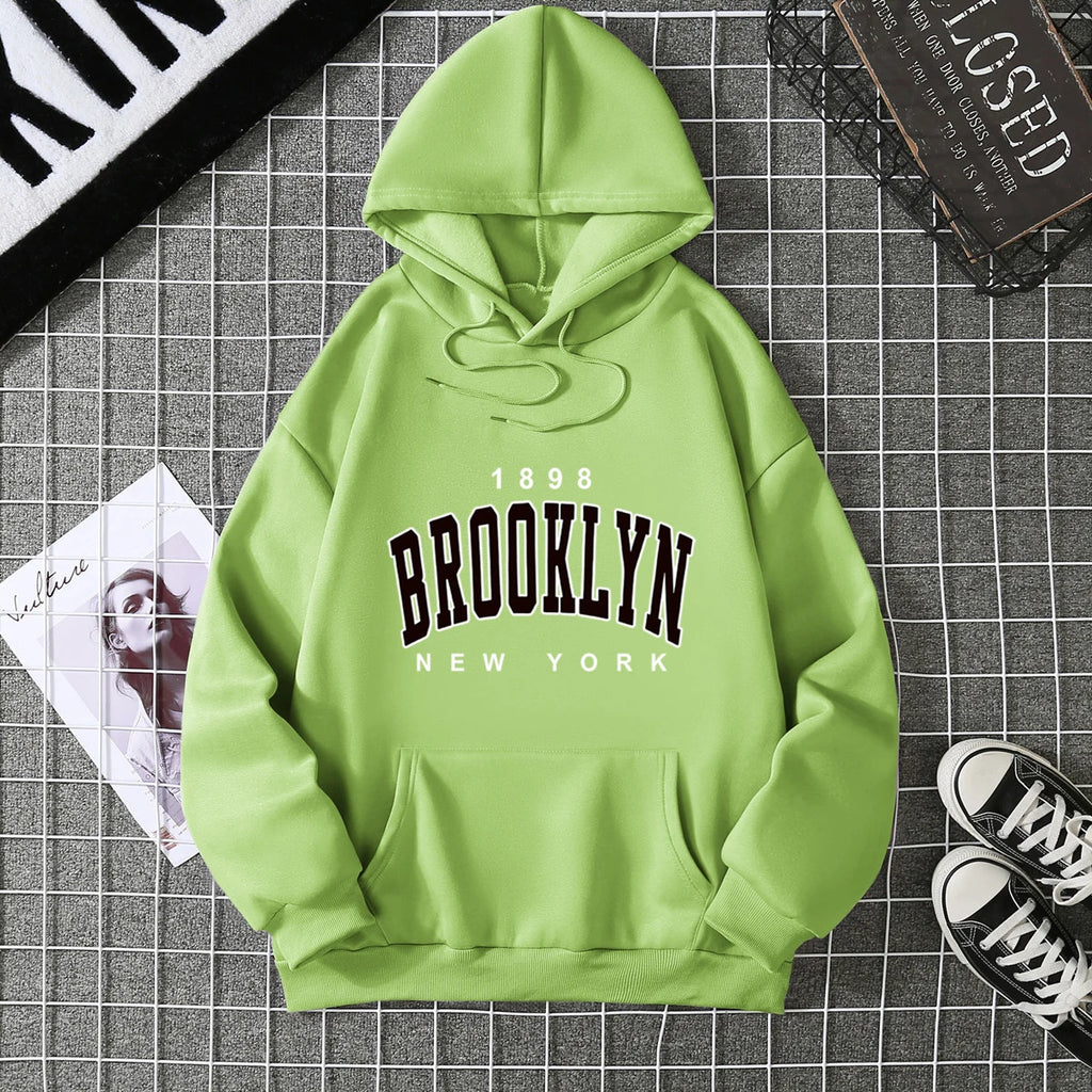 2025 Winter New Women's Hoodie High Street Unisex style Double Pockets Sweatshirts Outerwear Plus-Size Women's Clothing CYXX227 - Matrix Studios