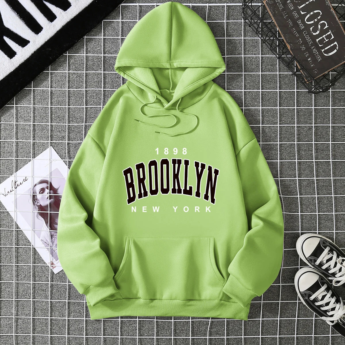 2025 Winter New Women's Hoodie High Street Unisex style Double Pockets Sweatshirts Outerwear Plus-Size Women's Clothing CYXX227 - Matrix Studios