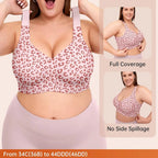 Leopard Jelly Bras No Underwire Push Up Wireless Bra Seamless Lift Bras Full Coverage Bralette Everyday Brassiere Plus Size - Matrix Studios