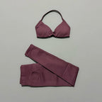 2Pcs HISTELLO Seamless Yoga Sports Set for Women Resistant Backless Bra Pilates Fitness Workout Running Leggings Gym Suit - Matrix-studios.com