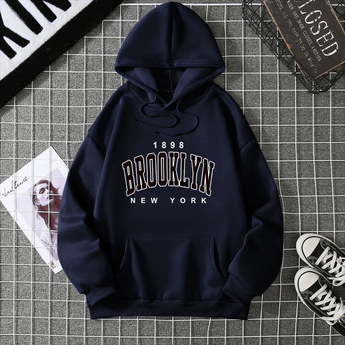 2025 Winter New Women's Hoodie High Street Unisex style Double Pockets Sweatshirts Outerwear Plus-Size Women's Clothing CYXX227 - Matrix Studios