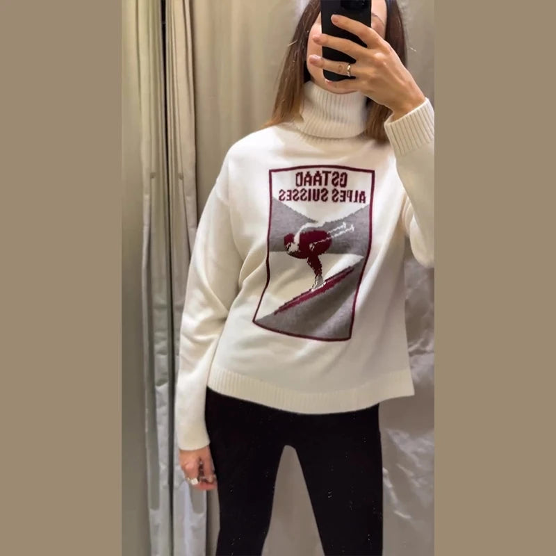 Elegant Print Thicken Women Ski Jumpsuit Full Sleeve Stand Collar Zipper Belt Long Romper 2025 Warm High Waist Female Rompers - Matrix Studios