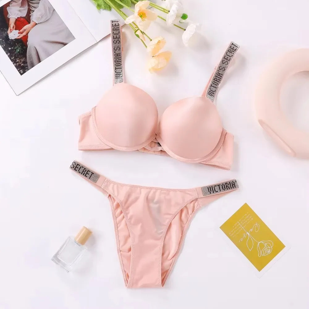 Women's Lingerie Set Sexy Breathable Soft Versatile Shapewear V Sexy Lingerie Bra and Panty Set Push Up Classic - Matrix-studios.com