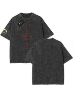 100% Cotton Oversized T Shirt For Men Women HipHop Washed T Shirts cactus jack Short Sleeve Gift Tops look mom i can fly K39