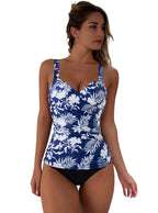 Women Sexy Push Up Tankini Set Swimsuit Tummy Control XXL Size Bathing Suits Mujer Swimwear 2 Pcs High Waist Bikini Sets Female - Matrix-studios.com