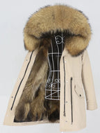 OFTBUY Winter Jacket Women Long Parka Real Fox Fur Coat Natural Raccoon Fur Collar Hood Thick Warm Streetwear Parkas New - Matrix Studios