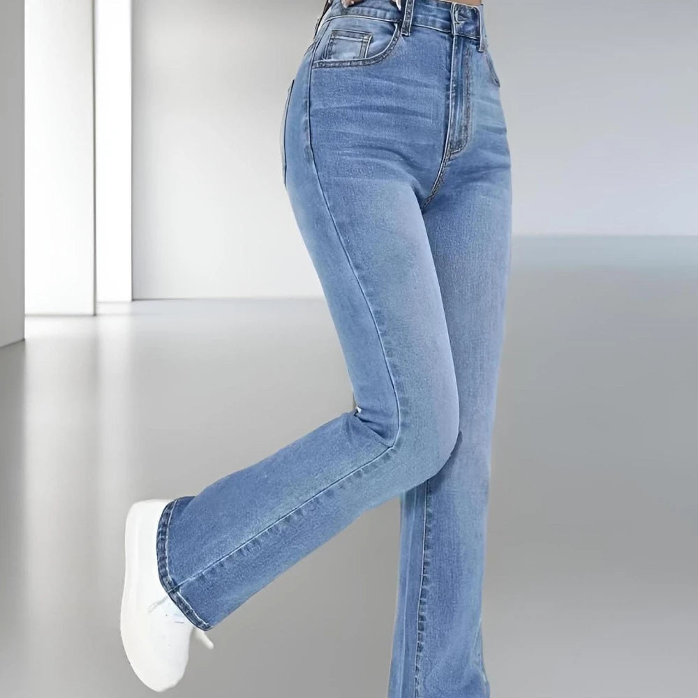 New women's hot jeans slimming European and American style casual versatile high waist washed Denim trousers for women - Matrix-studios.com