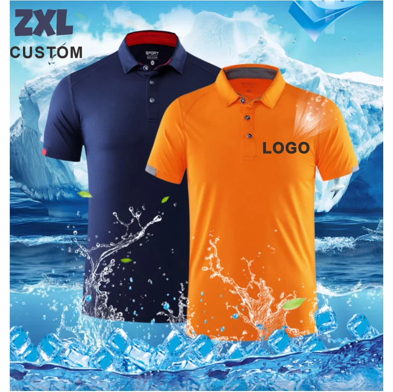 Summer Quick-Drying Polo T Shirt For Men Custom Logo Embroidery Printing Men And Women Golf shirts Personalized Design 2023 New - Matrix-studios.com